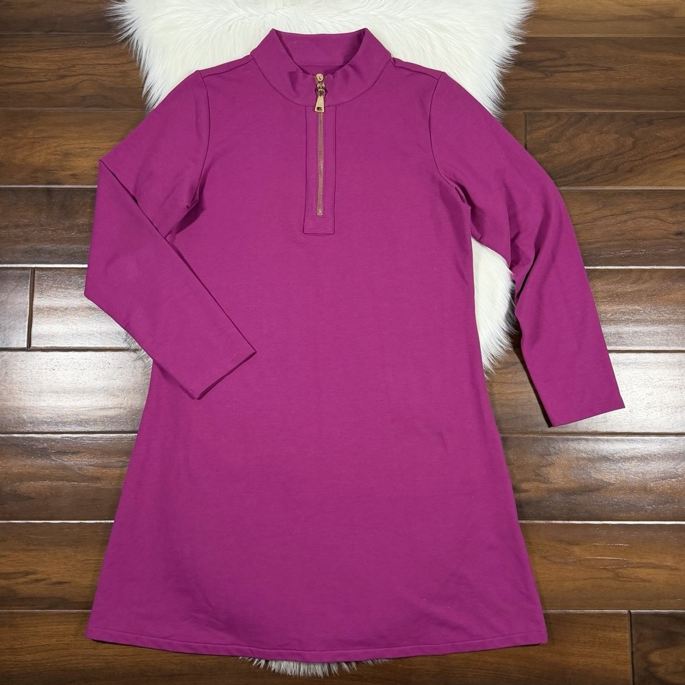 Spartina 449 Women's Size Large Fuchsia Nora Half Zip Dress